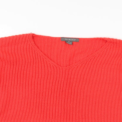 Primark Womens Orange   Pullover Jumper Size 14