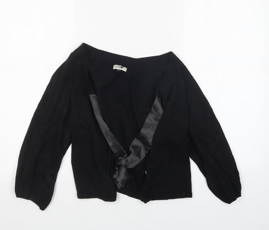 Love  Womens Black  Knit Cardigan Jumper Size 16