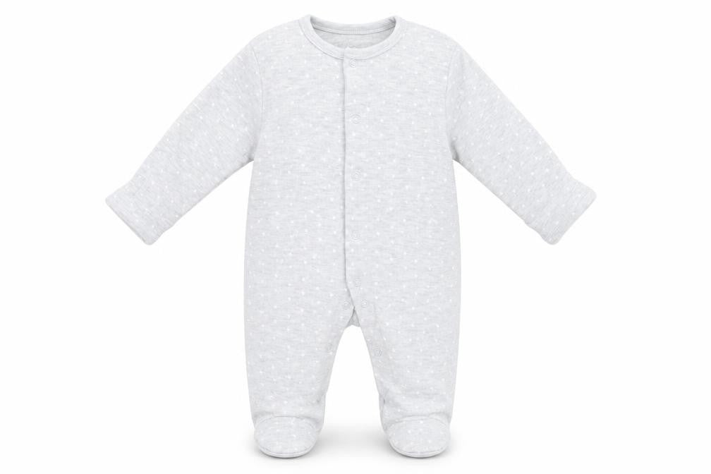 Pure Baby Boys Grey Geometric  Babydoll One Piece Size 3-6 Months