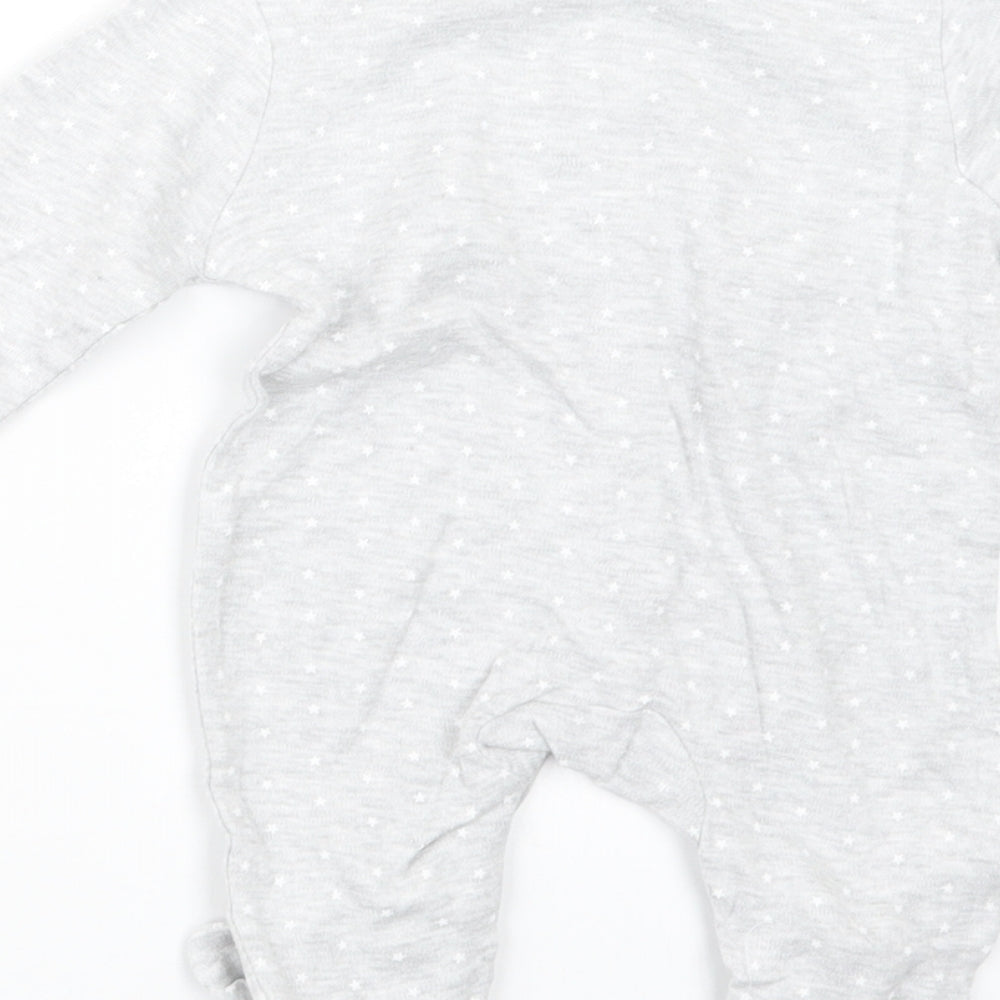 Pure Baby Boys Grey Geometric  Babydoll One Piece Size 3-6 Months