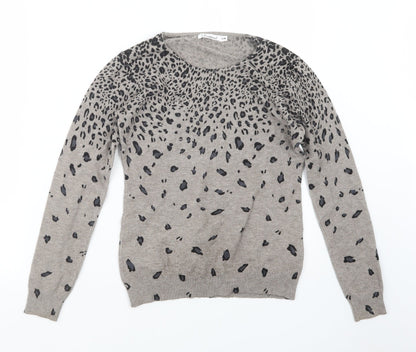 DAMOD Womens Beige  Knit Pullover Jumper Size S