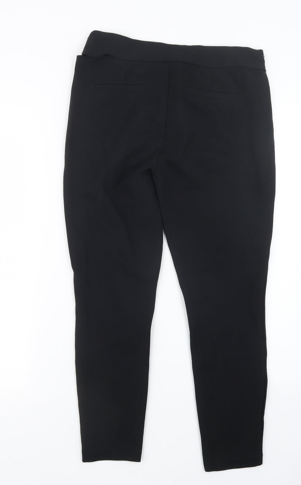 D. Jeans Womens Black   Trousers  Size 8 L25.5 in