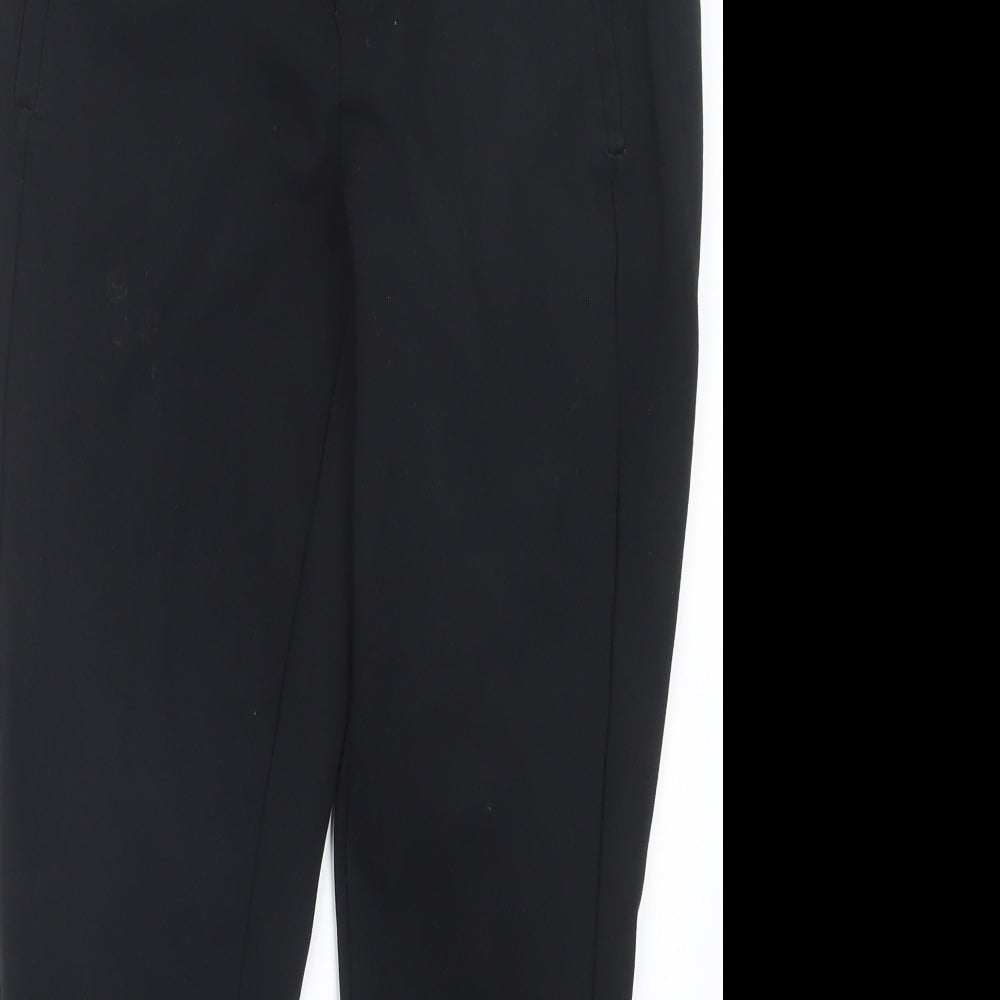 D. Jeans Womens Black   Trousers  Size 8 L25.5 in