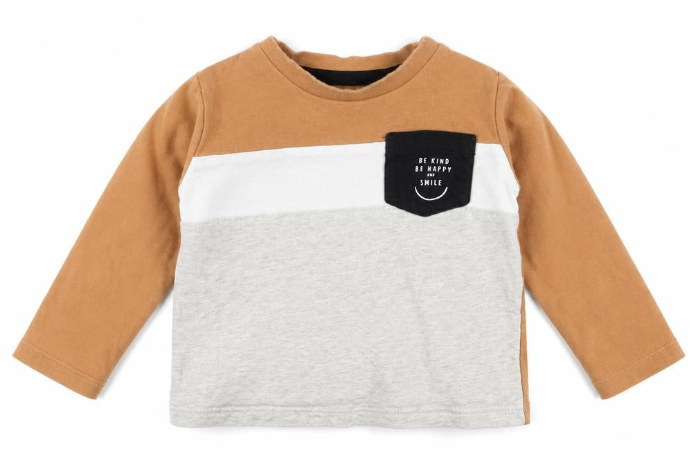 F&F Boys Beige   Basic T-Shirt Size 6-9 Months