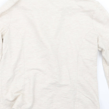 Brand and care label for Papaya women’s beige jacket, size UK 14