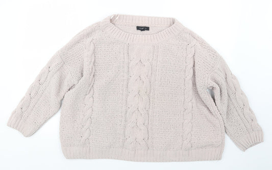 New Look Womens Pink   Pullover Jumper Size S