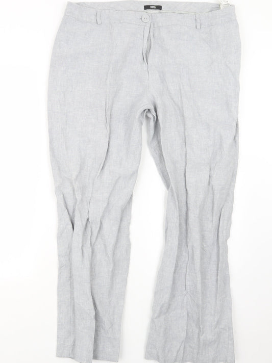 Marks and Spencer Womens Grey   Trousers  Size 20 L28.5 in