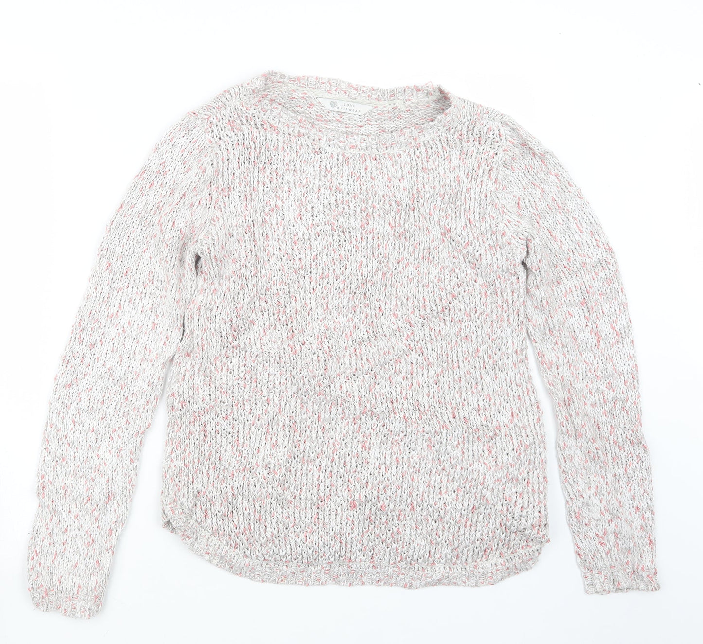 BHS Womens Grey  Knit Pullover Jumper Size 10