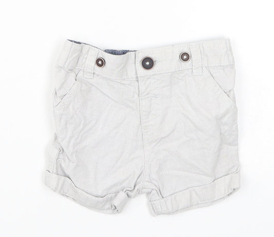 F&F Boys Grey   Cropped Trousers Size 6-9 Months