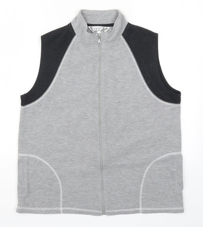 Preloved Tigi Womens Grey   Gilet Jacket Size 14 - Front