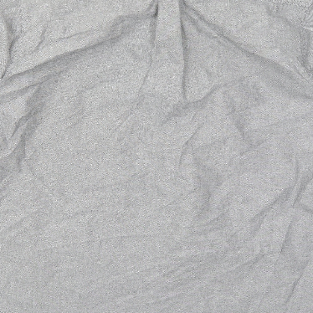George Mens Grey    Button-Up Size L