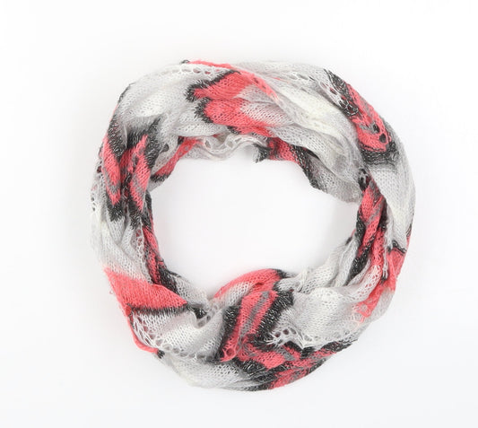 Preworn Womens Pink Striped   Scarf   - Zig Zag