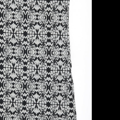 Preloved Jasmine Womens Grey Geometric  A-Line  Size 8 - Label
