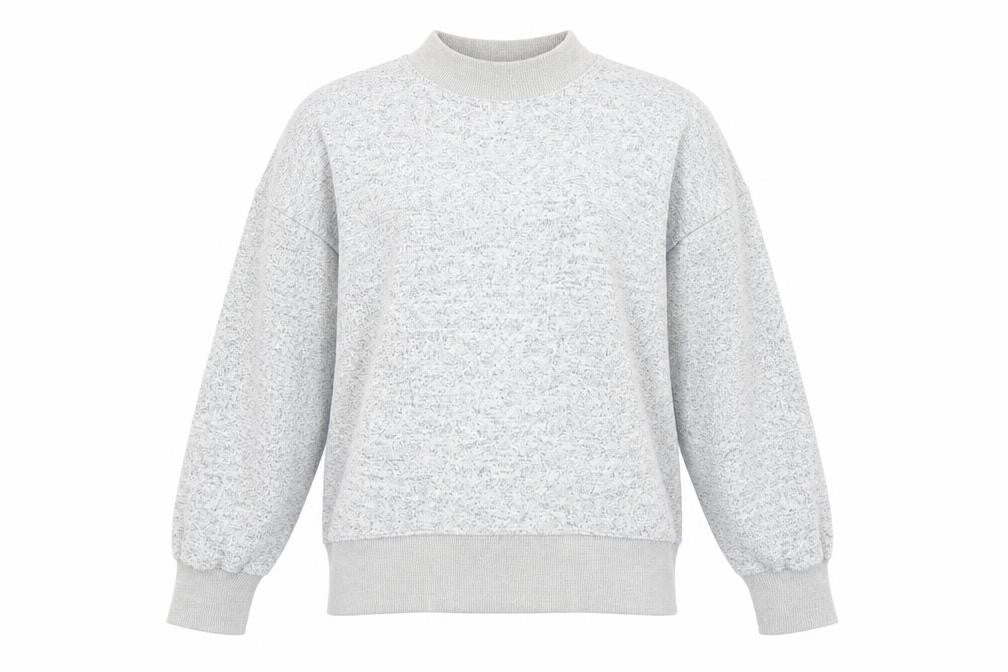 Topshop Womens Grey   Pullover Sweatshirt Size 4
