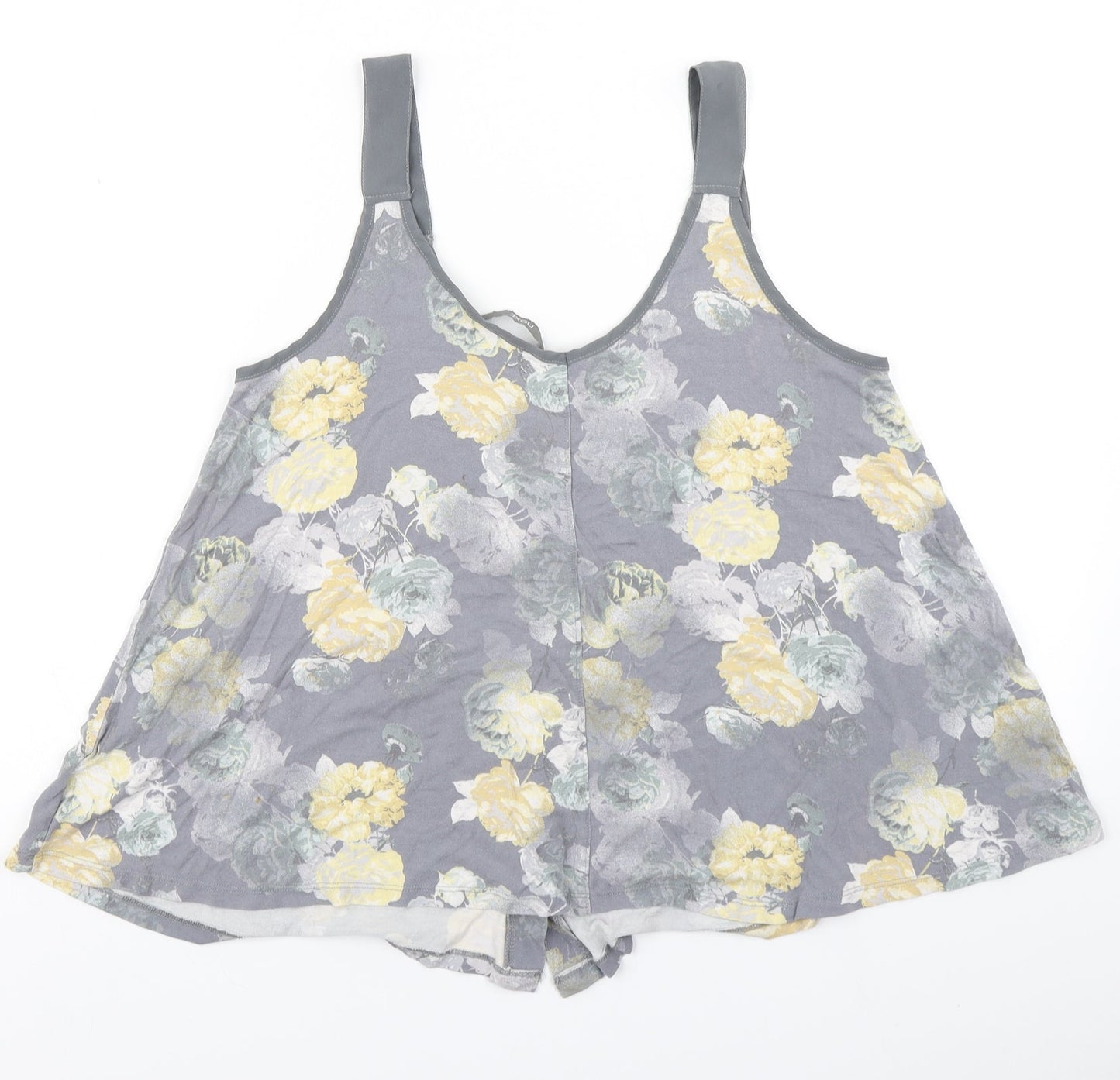 NEXT Womens Grey Floral  Basic Tank Size 12