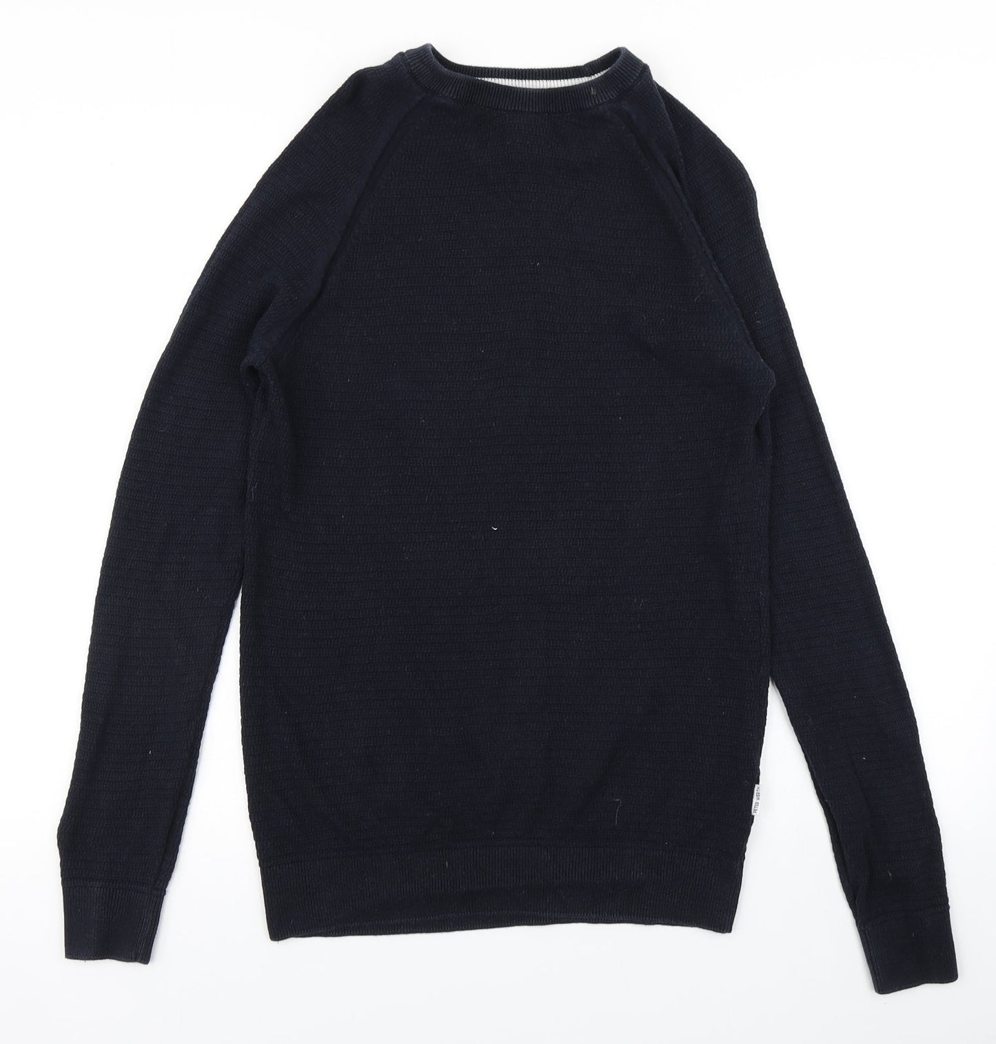 Peter Werth Mens Blue  Knit Pullover Jumper Size S