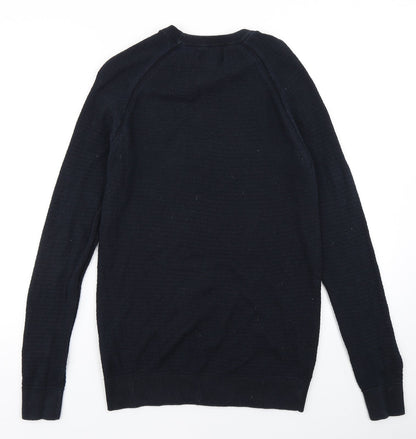 Peter Werth Mens Blue  Knit Pullover Jumper Size S