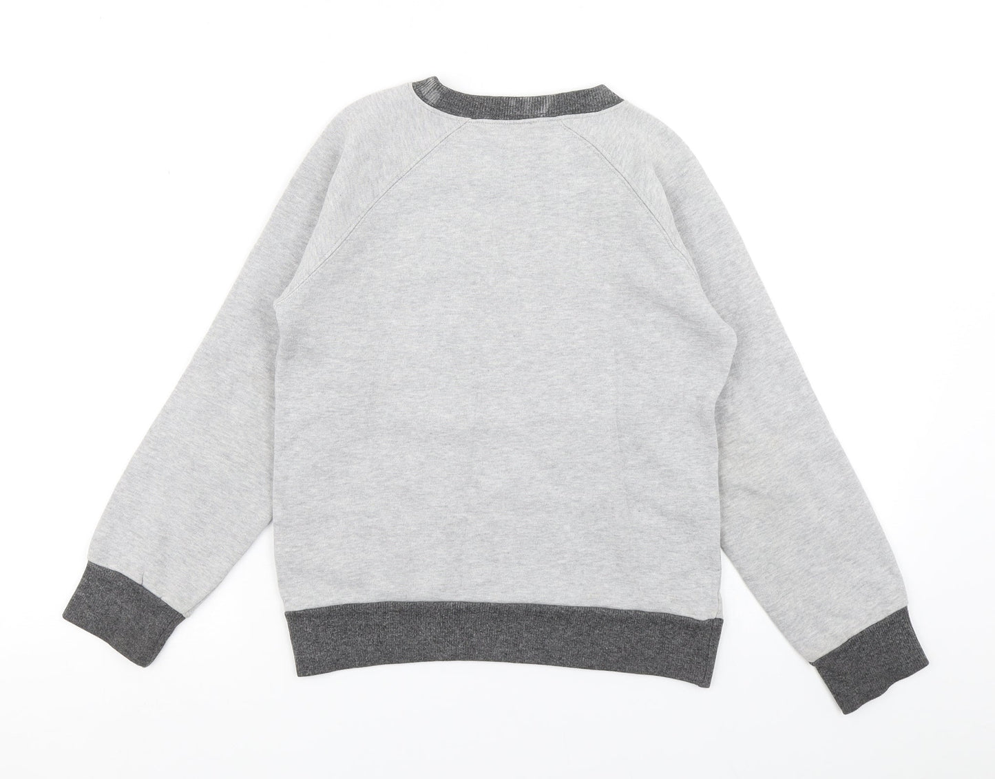 Baci & Abbracci Boys Grey Colourblock  Pullover Sweatshirt Size S