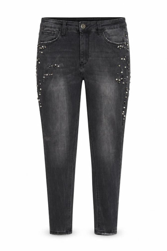 Queen Hearts Womens Black  Denim Skinny Jeans Size 26 in L27 in