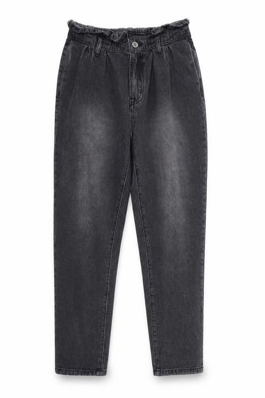 reality Womens Black  Denim Mom Jeans Size S L26 in