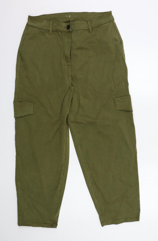 Preworn Womens Green  Denim Skinny Jeans Size 32 in L28 in