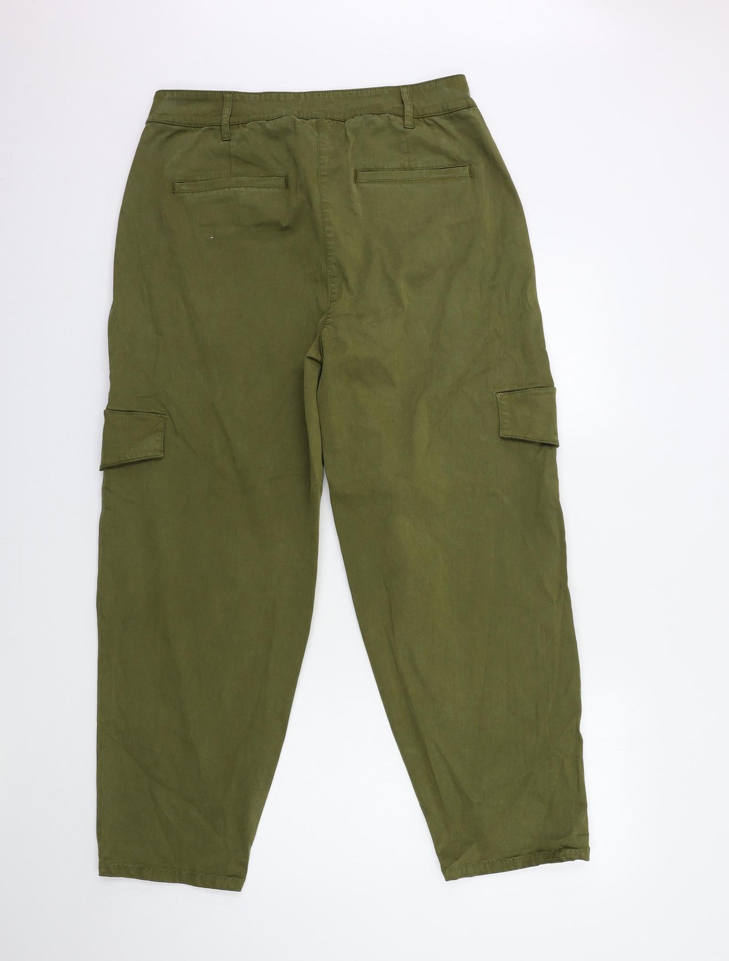 Preworn Womens Green  Denim Skinny Jeans Size 32 in L28 in