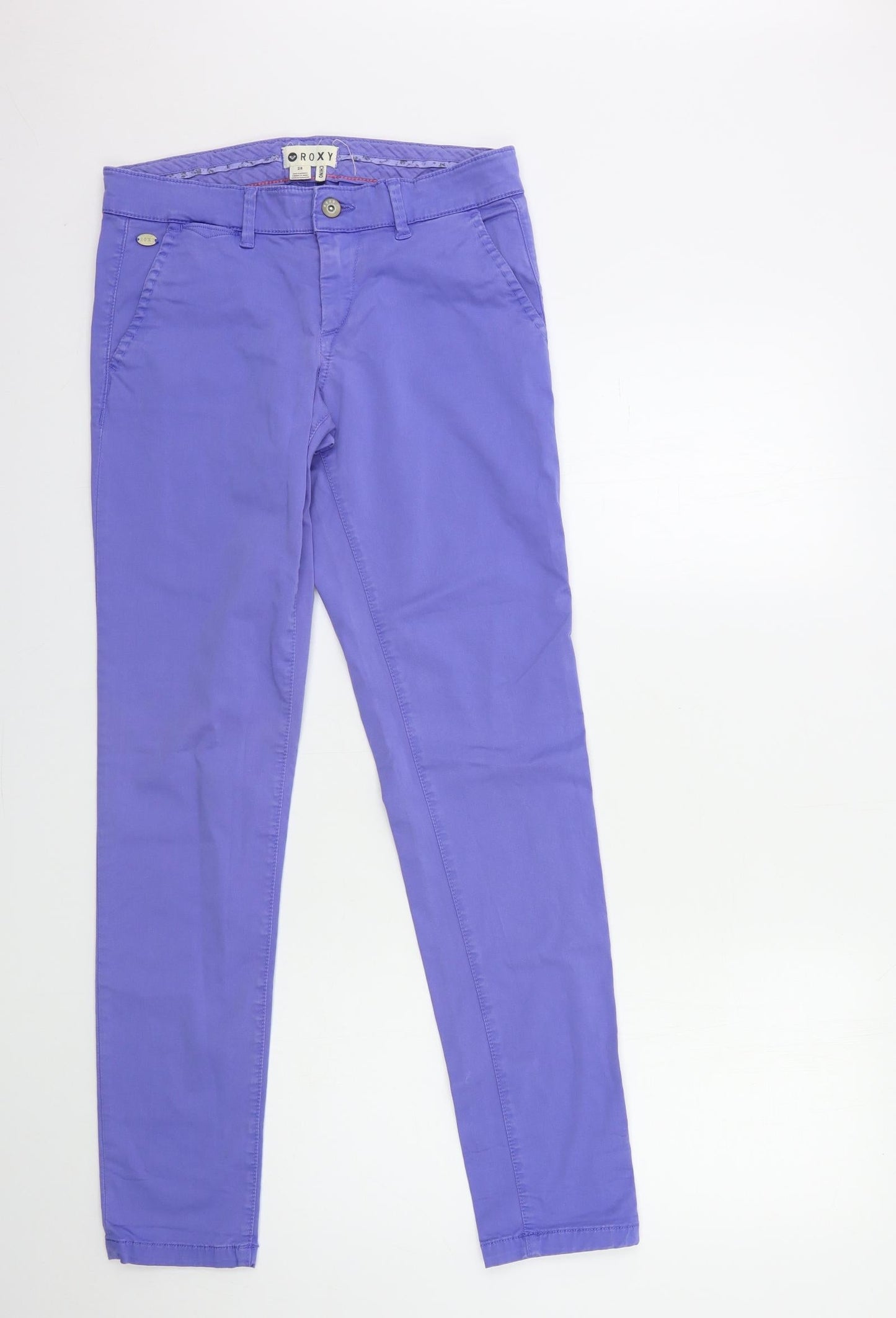 ROXI Womens Purple   Chino Trousers Size 28 in L31 in