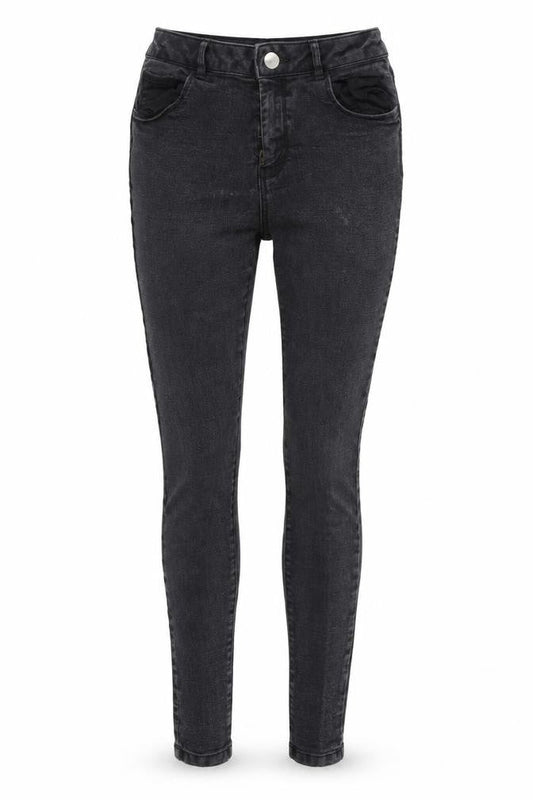 Dorothy Perkins Womens Black  Denim Skinny Jeans Size 10 L29 in