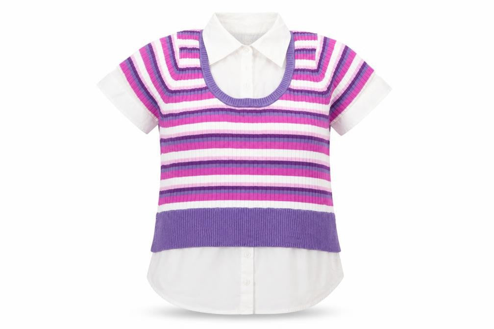 evie Womens Multicoloured Striped  Pullover Jumper Size 12  - shirt/jumper