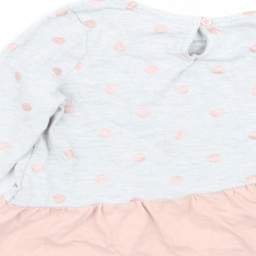 TU Girls Multicoloured Polka Dot  Basic T-Shirt Size 2-3 Years