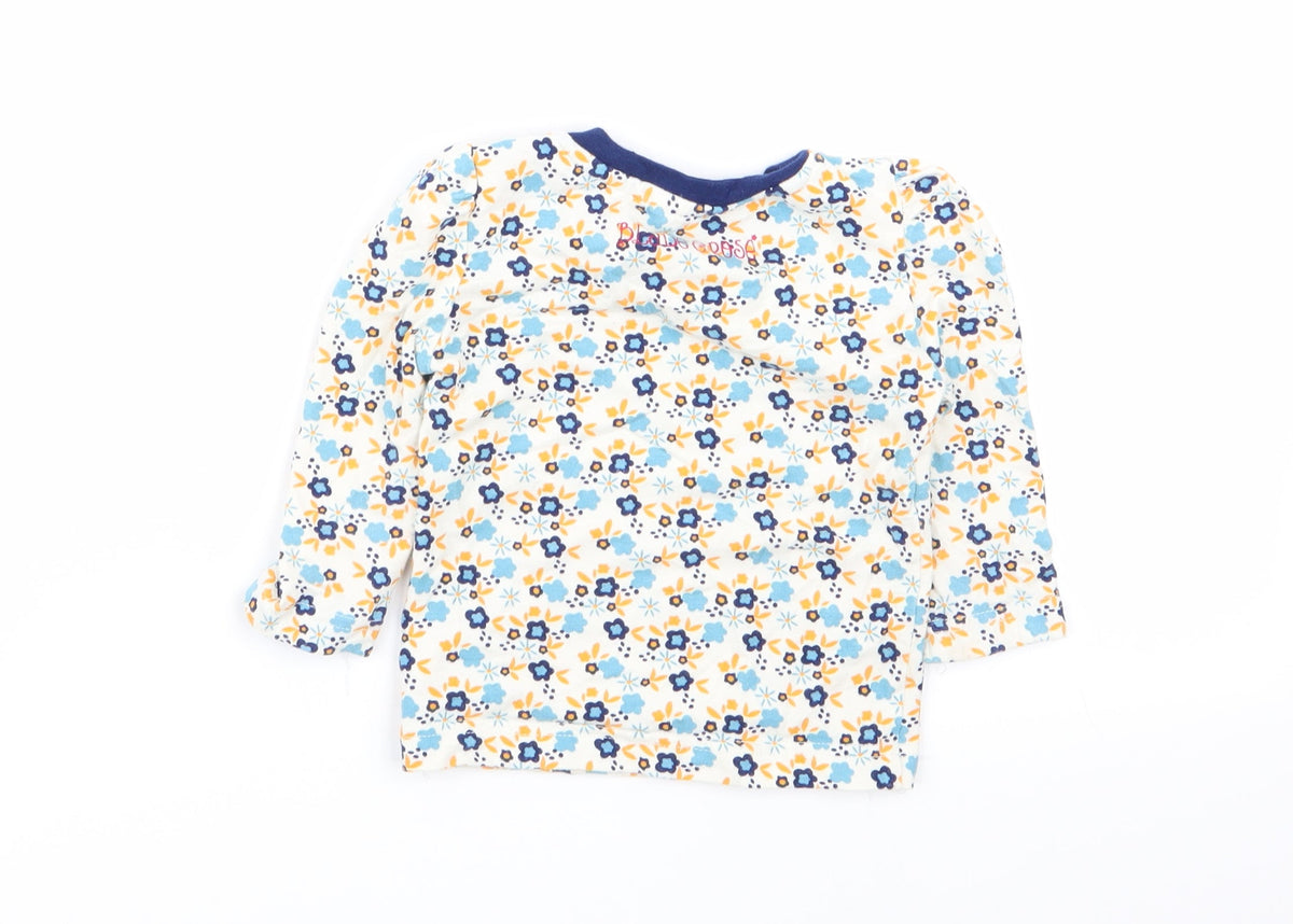 blade and rose Girls Multicoloured Floral  Basic T-Shirt Size 6-9 Months