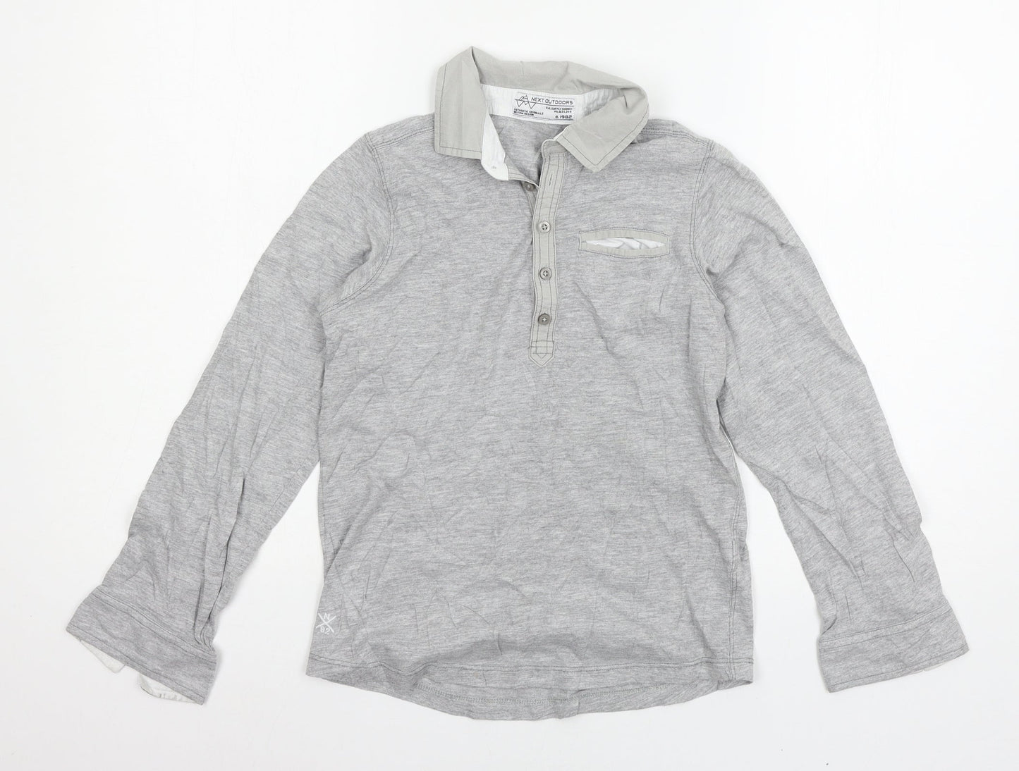 NEXT Boys Grey  Jersey Basic T-Shirt Size 9 Years