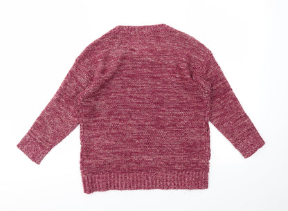 Back view of Red Herring women’s pink jumper, size UK 8