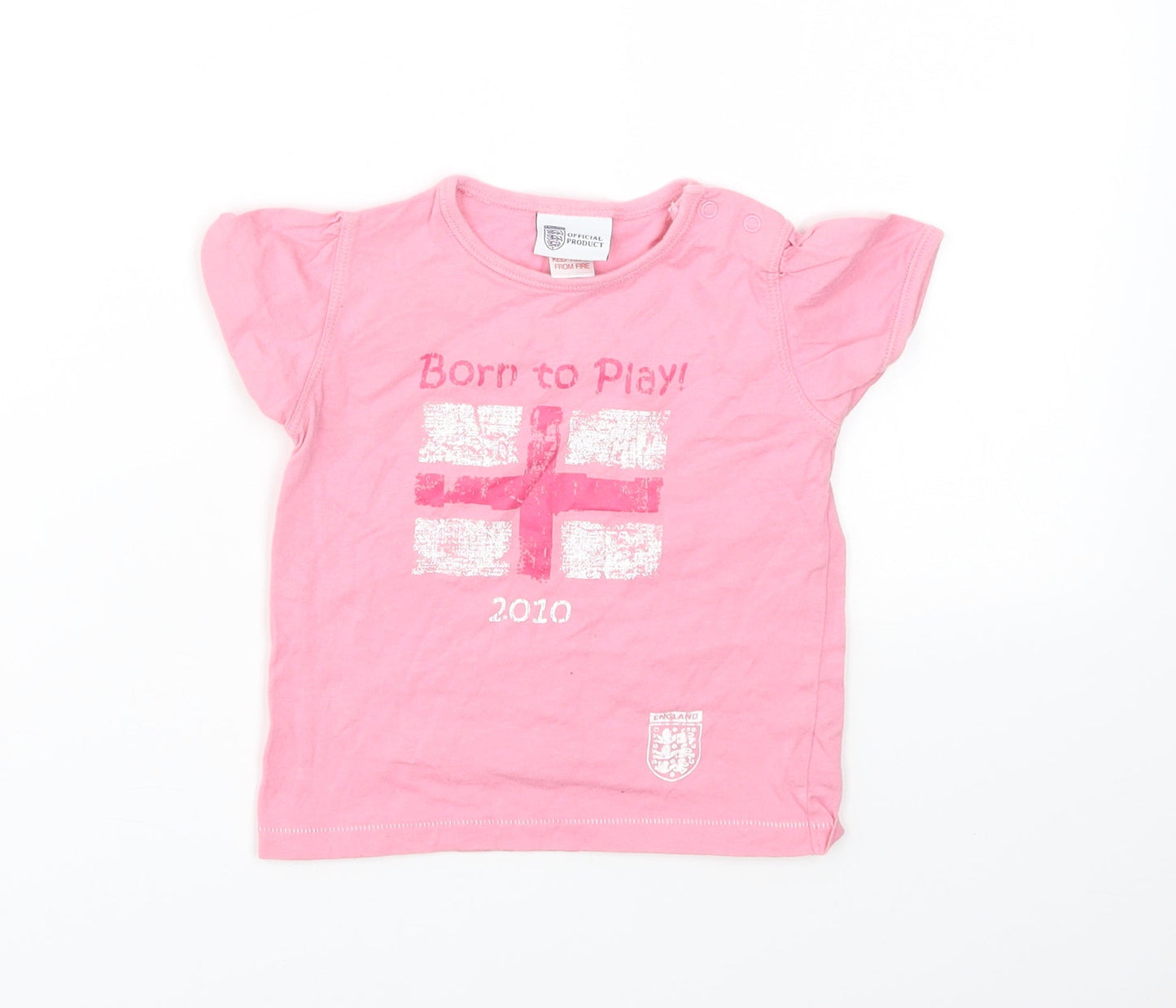 NEXT Girls Pink   Basic T-Shirt Size 12-18 Months