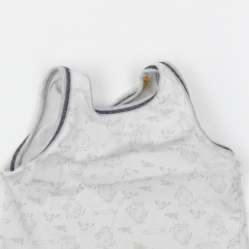 TU Boys Grey Animal Print  Basic T-Shirt Size 2-3 Years