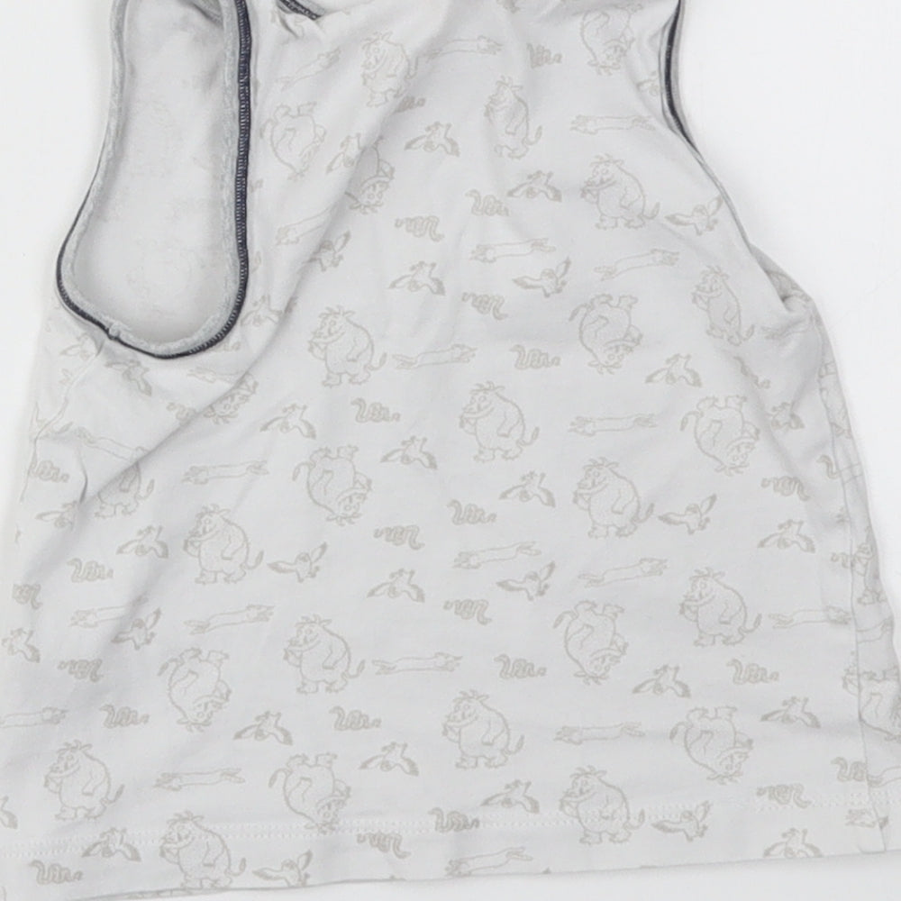 TU Boys Grey Animal Print  Basic T-Shirt Size 2-3 Years