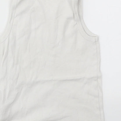 Preloved CARS Boys White   Basic T-Shirt Size 3-4 Years - Label