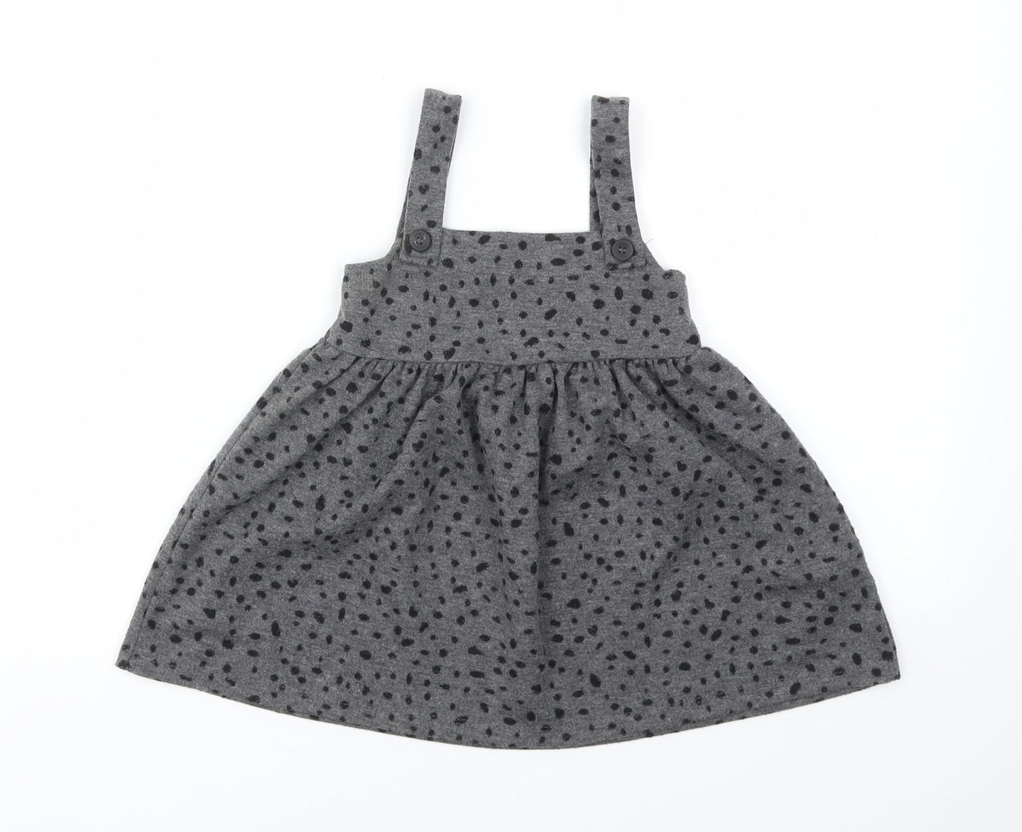 George Girls Grey Animal Print  Fit & Flare  Size 12-18 Months