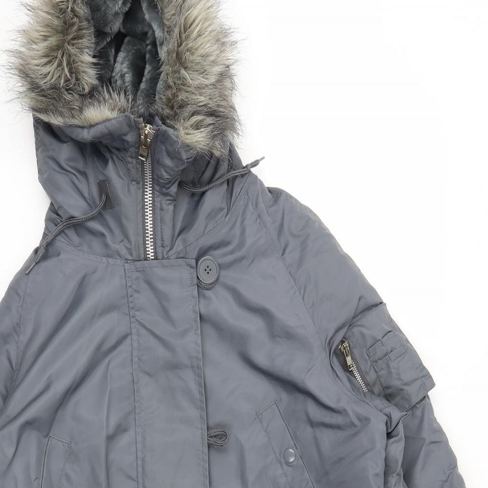 Moto Womens Blue   Jacket Coat Size 10