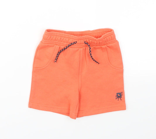 Primark Boys Orange   Capri Trousers Size 6-9 Months