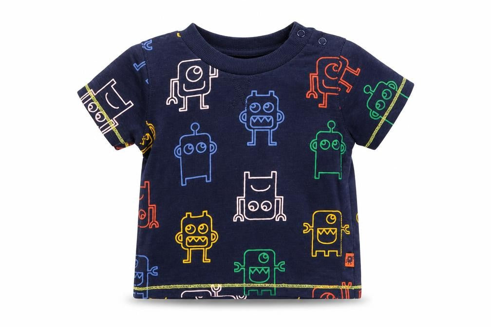 Primark Boys Multicoloured Animal Print  Basic T-Shirt Size 6-9 Months