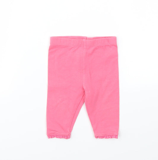 Primark Girls Pink   Capri Leggings Size 3-6 Months