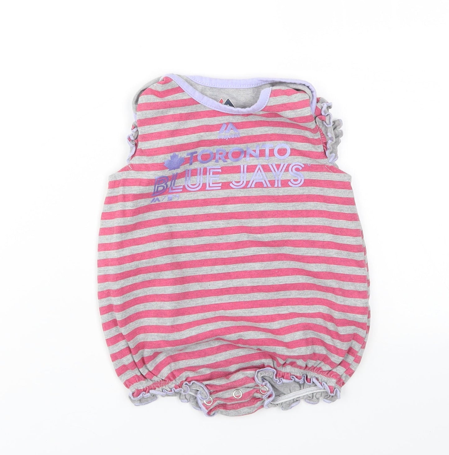 Majestic Girls Multicoloured Striped  Babygrow One-Piece Size 18 Months