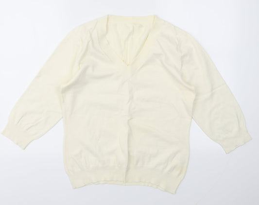 Preworn Womens Ivory   Pullover Jumper Size M