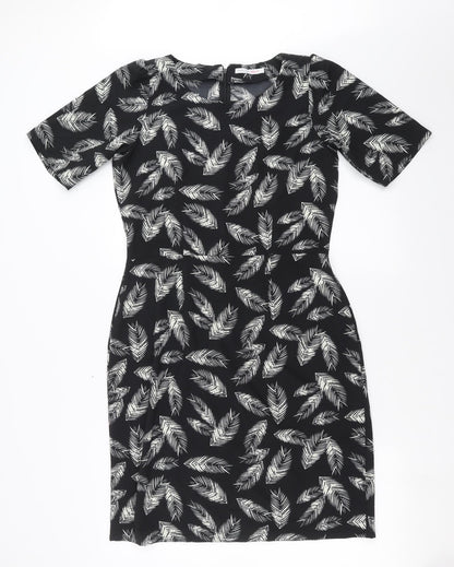 Trollied dolly Womens Black   Shift  Size L  - feather print