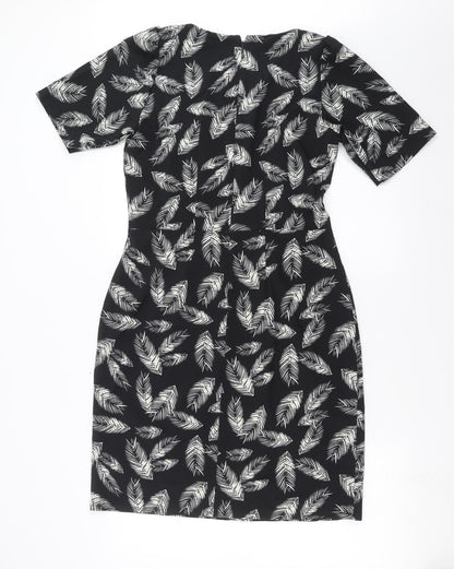 Trollied dolly Womens Black   Shift  Size L  - feather print