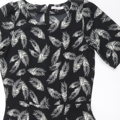 Trollied dolly Womens Black   Shift  Size L  - feather print