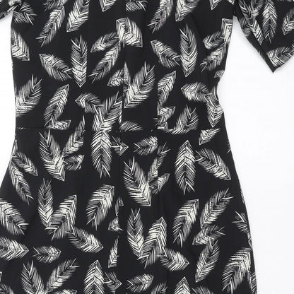 Trollied dolly Womens Black   Shift  Size L  - feather print