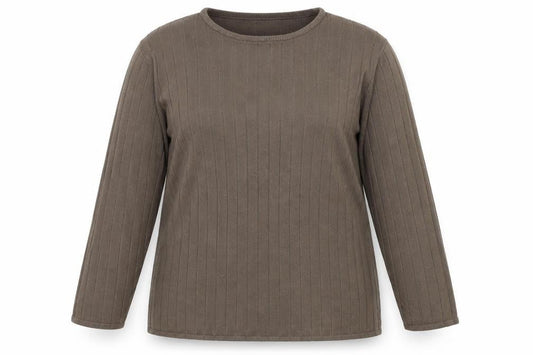 exceptional woman Womens Brown Striped Knit Pullover Jumper Size 12