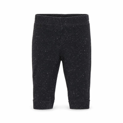 Front view of F&F girls’ black spotted capri leggings, size 3-6, months